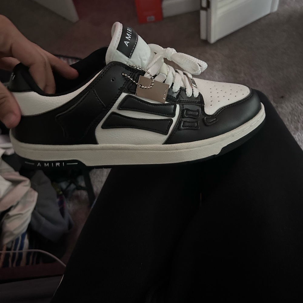 Amiri Black and White Men's Sneakers